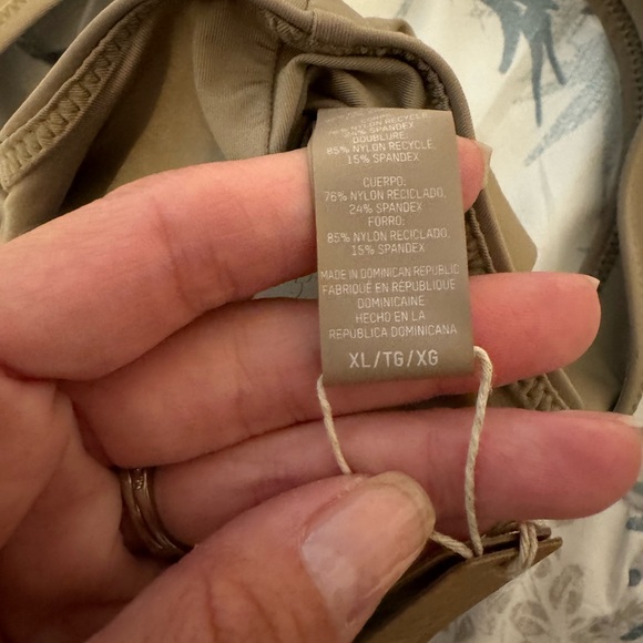 SKIMS recycled swim tank bikini top desert XL - Picture 4 of 4